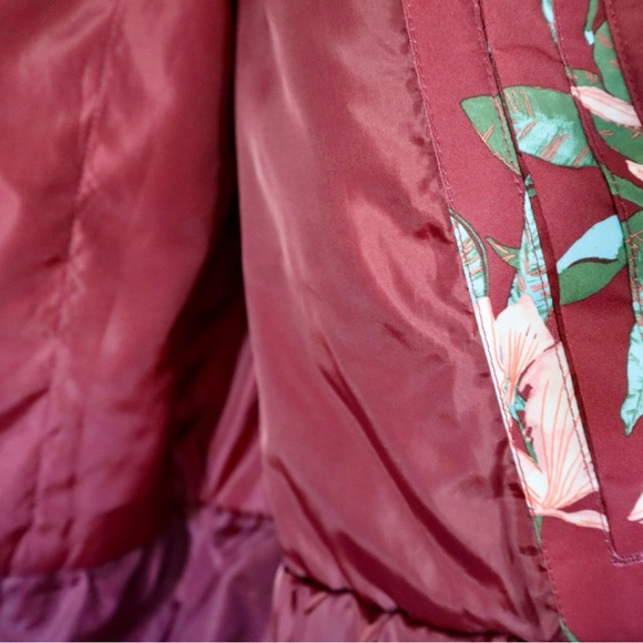 ROXY Jetty Women’s Snow Jacket XL - Oxblood Red Tropical Day - Picture 8 of 8